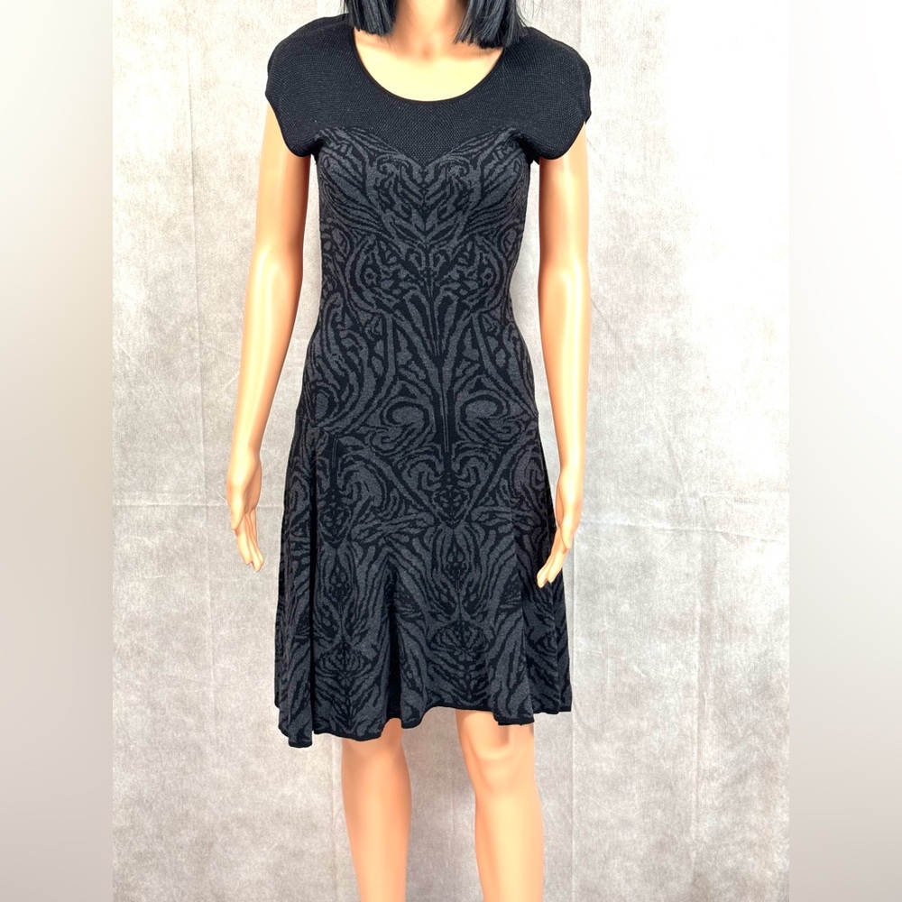 Max Studio Black Mini Dress with Flutter Sleeves